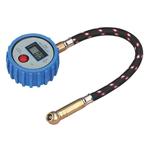 Image of Sealey Tst/Pg981 Tyre Pressure Gauge Digital With Leader Hose And Quick Release