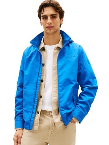 Image of Tommy Hilfiger Men's Lightweight Waterproof Regatta Jacket, BLUE ORBIT Small