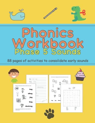 Image of Phonics Workbook Phase 5 Sounds: Activities for Year 1 and Early Readers Age 5 and 6