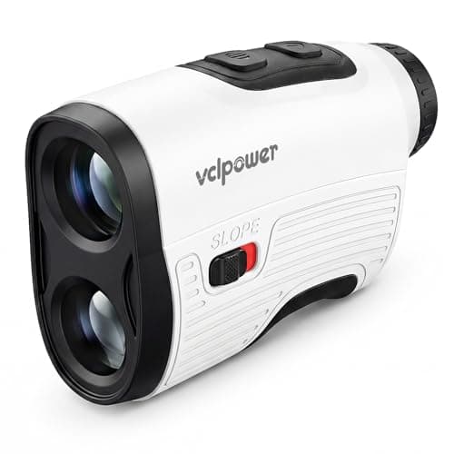 Image of VCLPOWER Golf Rangefinder with Slope, 1200 Yards Laser Range Finder for Golf & Hunting, 7X Magnification, Flag Lock Vibration, Rechargeable Battery, Magnetic Strip, Waterproof Golf Accessories