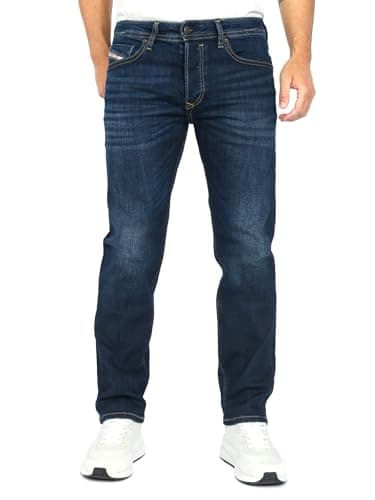 Image of Diesel - Buster-X RB065 Men's Regular Tapered Fit Stretch Jeans, blue, 36 W/32 L