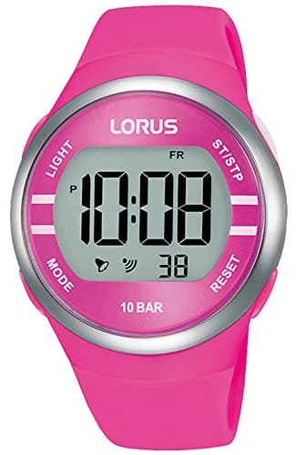 Image of Lorus Digital Quartz Watch with Silicone Strap, Pink, Fashion