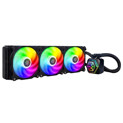 Image of SilverStone Sst-PF360-Argb - Permafrost Premium Water Cooler, Trio Adjustable 120mm PWM, Argb, Intel/AMD