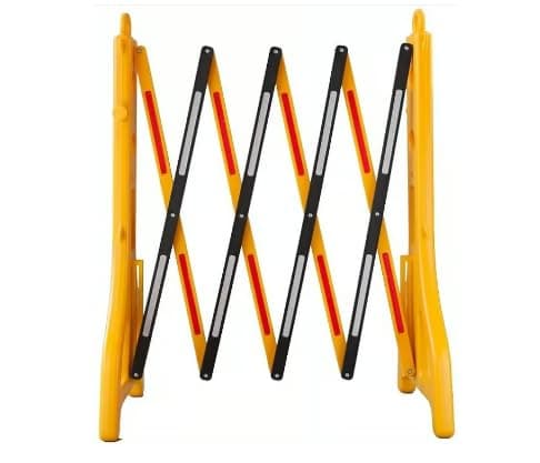Image of Way4Now - Yellow Black - Plastic Expandable Barrier (4)