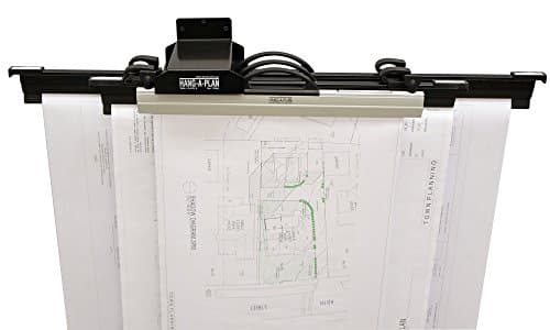 Image of Arnos Hang-A-Plan Universal Wall Rack for 5 Hang-A-Plan Binders A2-A1-A0