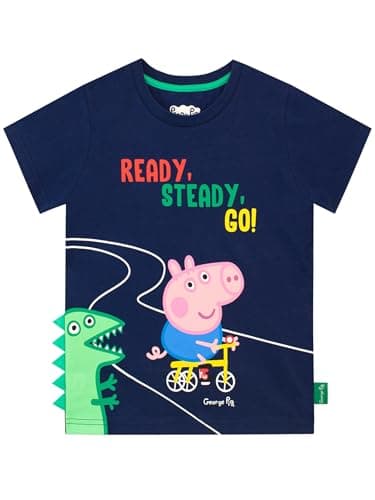 Image of Peppa Pig Boys George Pig T-Shirt Multicoloured Age 18 to 24 Months