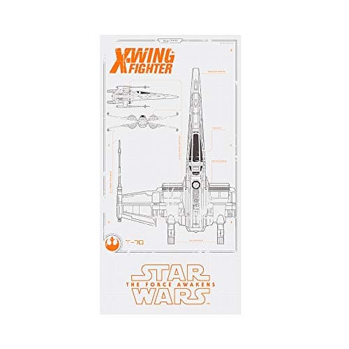 Image of SD toys SDTSDT89836 Poster – Glass, Design Star Wars Episode 7 X-Wing Flat, 30 x 60 cm