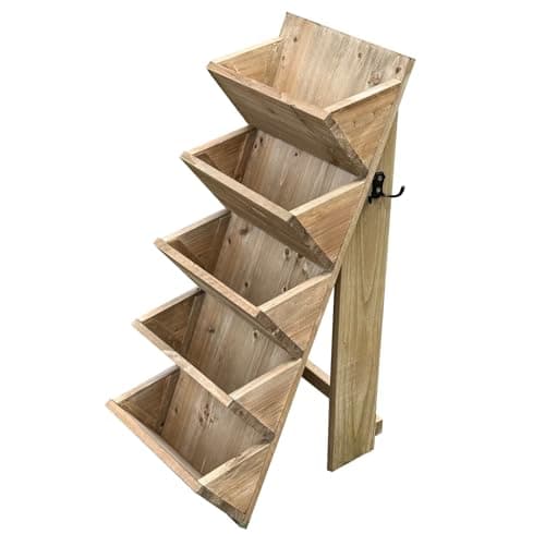 Image of Selections 5 Tier Wooden Garden Flower & Herb Planter