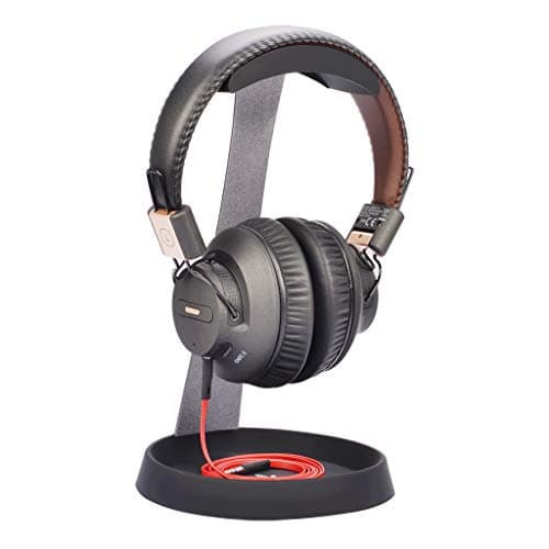 Image of Avantree Aluminum & Silicone Desk Headphone Stand Hanger with Cable Holder for Gaming Headset Display - HS102 Black