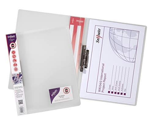 Image of Snopake A4 Clear Premium ClampBinder [Pack of 1] 100 Sheet Capacity [12772s]