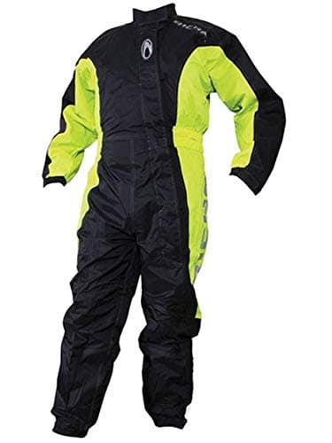 Image of Richa Typhoon Rain Waterproof Motorcycle One Piece Suit Overall Black/Yellow.3XL