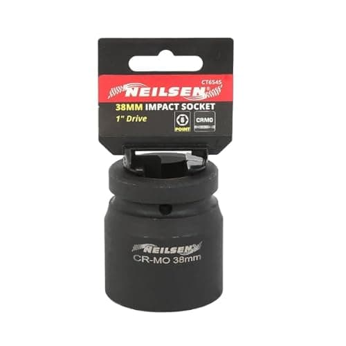 Image of Neilsen CT6545 1in Dr Chrome-Molybdenum Impact Socket 38mm - 6 Point Single Hex, Height 60mm