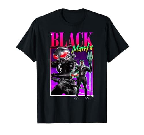 Image of Aquaman and the Lost Kingdom 90's Style Black Manta T-Shirt