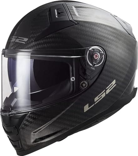 Image of LS2 Full Face Motorcycle Helmet. Vector II Carbon Road Touring Motorbike Lid. FF811. ECE22.06 - Gloss Carbon - M (57-58cm)