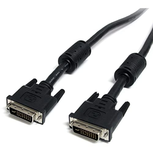 Image of StarTech.com Dual Link DVI-I Cable - 6 ft - Digital and Analog - Male to Male Cable - Computer Monitor Cable - DVI Cord - DVI to DVI Cable (DVIIDMM6)