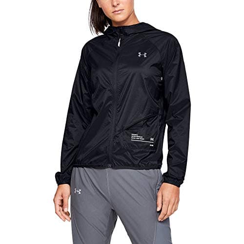 Image of Under Armour UNDKU Women UA Qualifier Storm Packable Jacket Jacket - Black/Onyx White/Reflective (001), SM