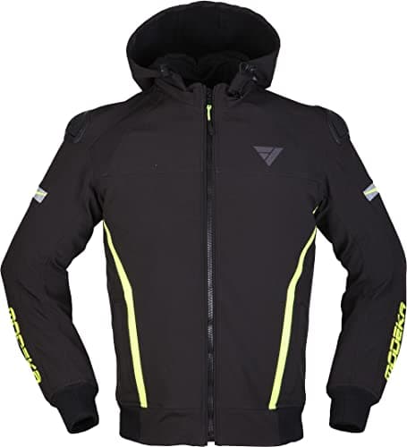 Image of Modeka Clarke Sport Motorcycle Jacket Black/Yellow M