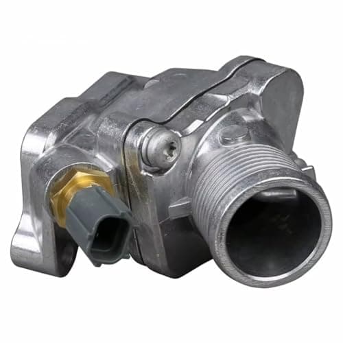 Image of Coolant Thermostat Assembly Engine Coolant Thermostat Water Outlet Housing Thermostats Assembly Compatible With Volvo For S80 2.4 S60 S80 XC70 V70 XC90 31293699