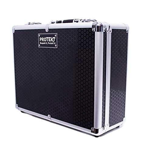 Image of Protekt Universal Utility Flight Case CPFM Plus Series Pick and Fit diced Foam Briefcase, Storage Case for Lighting Controllers, Small DJ Controllers, Cables, Audio Equipment and More