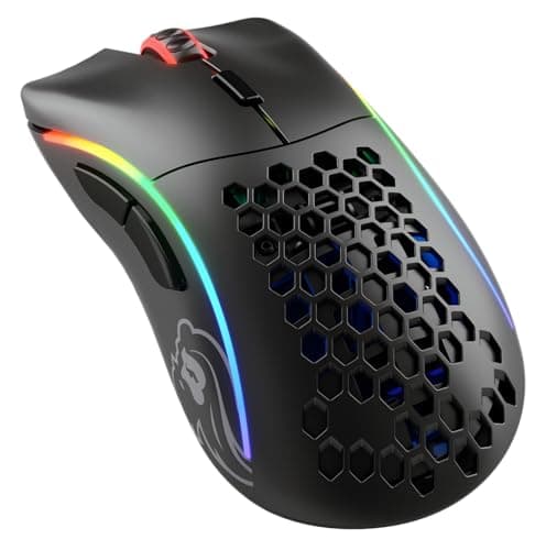 Image of GLORIOUS Gaming Model D Wireless Gaming Mouse - 69g Superlight, Lag Free 2.4Ghz Wireless, Up To 71 Hour Battery, RGB, BAMF Sensor, Ergonomic, 6 Buttons - Black