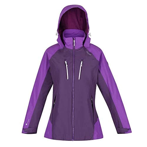 Image of Regatta Womens Calderdale IV Waterproof Jacket, Dark Aubergine/Purple Sapphire, 10