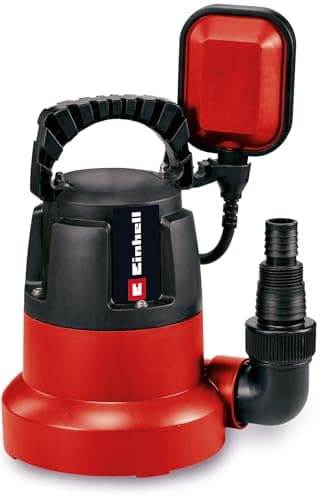 Image of Einhell Clean Water Pump 350W, Submersible Pump to Empty Hot Tubs, Inflatables and Swimming Pools Down to 1mm, 8000 L/H, Float Switch, 5M Cord, Low Level Electric Pump GC-DP 3580 LL