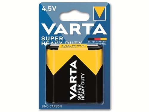 Image of Varta 42341 Superlife Zinc Carbon Battery, 4.5 V, Yellow