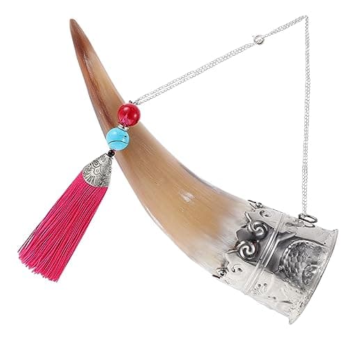 Image of Sosoport Handmade and Accents Wall Decor Horn or with Metal Hanging Delicate for Home for Family or Friends