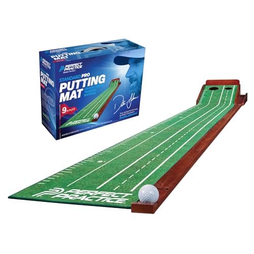 Image of Putting Mat - Indoor Golf Putting Green with 1/2 Hole Training for Mini Games & Practicing at Home or in The Office - Gifts for Golfers - Golf Accessories for Men
