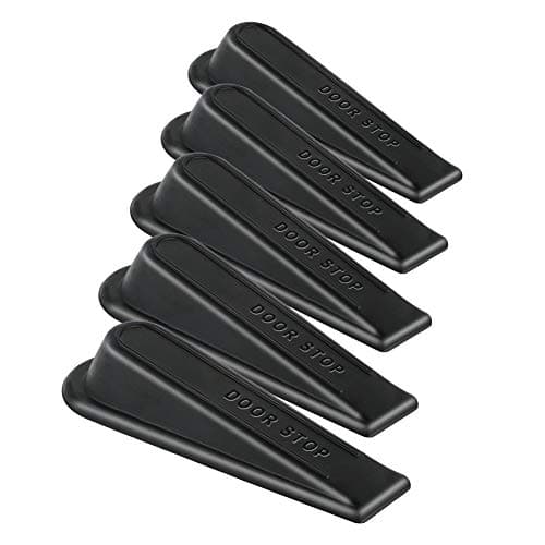 Image of Rubber Doorstop Wedge Suitable for All Floors Non-Scratching and Anti-Slip Design (5 Packs)