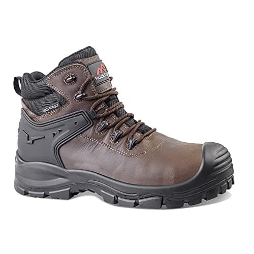 Image of Rock Fall Mens Herd Waterproof Safety Boot, Brown, 11 UK