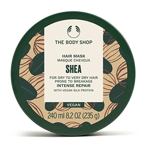 Image of The Body Shop Shea Intense Repair Hair Mask (1x 240ml), Intense Repair Hair Mask for Dry Hair, Made with Shea Butter & Coconut Oil, Vegan, 95% Ingredients of Natural Origin, Reduces Breakage