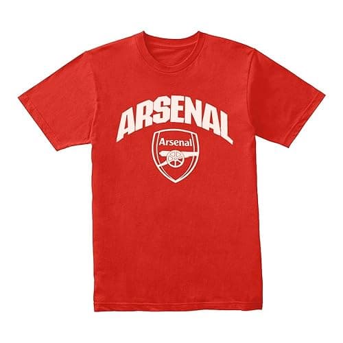 Image of Arsenal F.C. Red Club Crest T-Shirt - L