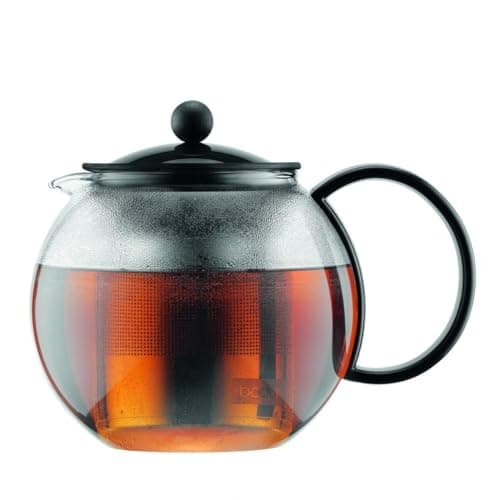 Image of Bodum ASSAM Tea Maker, French Press System, Plastic Filter, 1.0 L/34 oz - Black