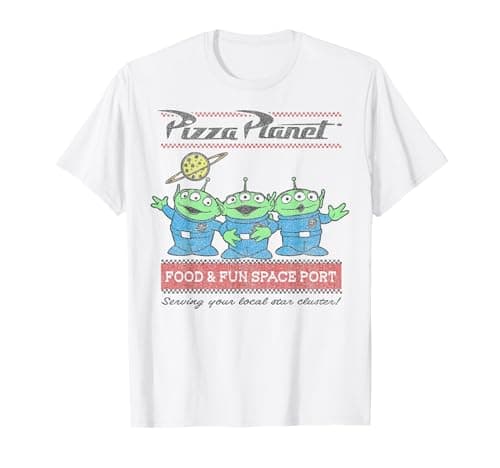 Image of Disney Pixar Toy Story Pizza Planet Food & Fun Space Port T-Shirt