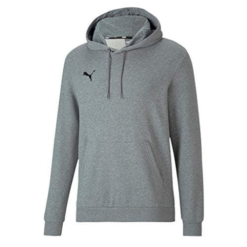Image of PUMA Team Goal 23 Causals Hoody Knitted Sweater - Medium Grey Heather, Xxx-Large