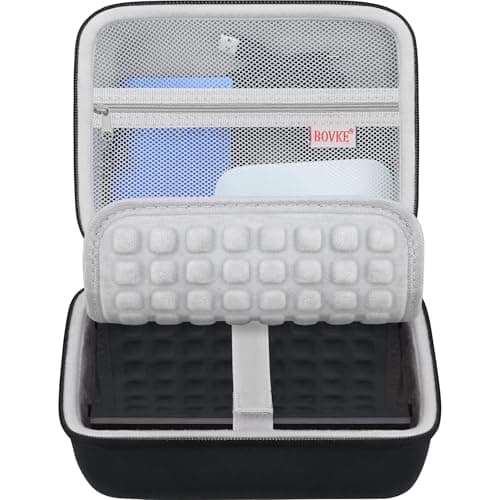 Image of BOVKE Hard Drive Case for Seagate Expansion WD Elements My Book Desktop External Hard Drive HDD 6TB 8TB 10TB 12TB 16TB 18TB 20TB 22TB 24TB 26TB 28TB, 3.5 Inch Portable Desktop HDD Carrying Case, Black