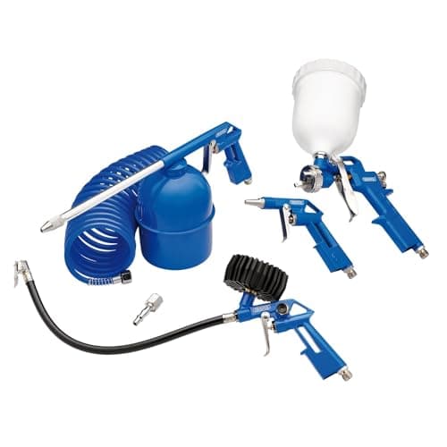 Image of Draper 28357 Air Tool Kit, 1/4" BSP (5 Piece), Blue