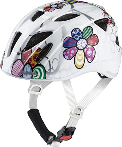 Image of ALPINA Unisex - Children, XIMO FLASH cycling helmet, white-flower gloss, 45-49 cm