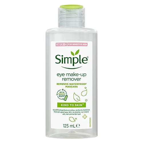 Image of 6 x Simple Kind to Eyes Eye Make-up Remover 125ml
