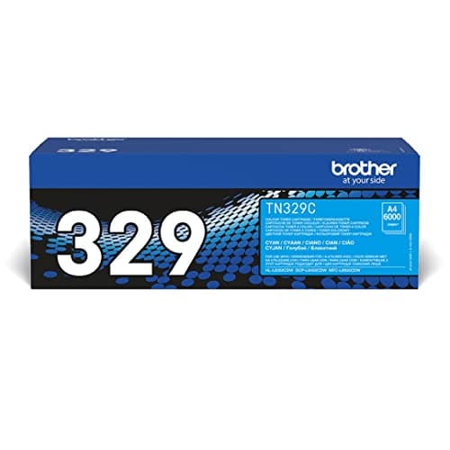 Image of Brother TN329C - Cyan - original - toner cartridge - for Brother DCP-L8450CDW, HL-L8350CDW, HL-L8350CDWT, MFC-L8850CDW