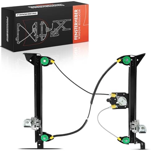 Image of Frankberg Electric Window Regulator Electrical with Comfort Function Front Left Compatible with M.e.g.a.n.e II Coupé-Cabriolet EM0/1 Cabriolet 2003-2009 Replace# 8201010930