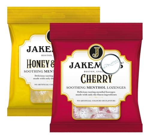 Image of 2x 73g Jakeman Soothing Menthol Sweets, Honey & Lemon and Cherry Lozenges – Bundled by GetInStyle Shop