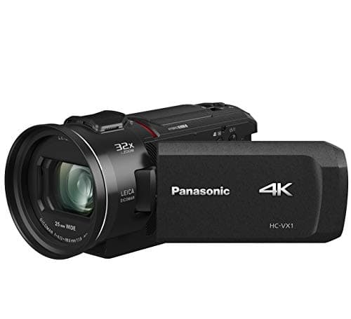 Image of Panasonic HC-VX1 4K Camcorder 24X LEICA DICOMAR Lens 1/2.5" BSI Sensor, Three O.I.S. Stabilizer Systems HDR Mode Wireless Multi-Camera Capture Black (Renewed)