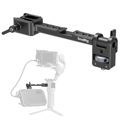Image of SMALLRIG Adjustable Camera Monitor Mount with Quick Release NATO Clamp, Cold Shoe Mount, Anti-Twist Design for DJI RS 2 / RSC 2 / RS 3 / RS 3 Pro/RS 3 Mini/RS 4 Mini - 5337