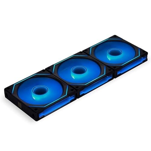 Image of Lian Li UNI FAN SL-INF Reverse Blade ARGB 120mm Triple Fan Pack – Black – Infinity Mirror RGB – Includes Controller – 2100RPM