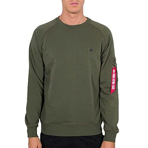 Image of Alpha Industries X-Fit Sweat Sweatshirt for Men Dark Green