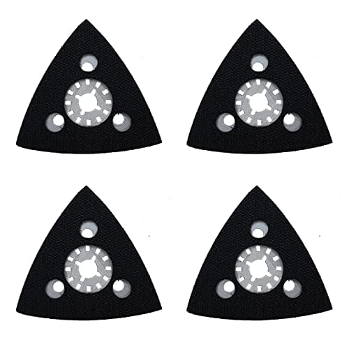 Image of Multi Tool Sanding Pad 80MM Compatible with Makita, Worx, Fein Multimaster Oscillating Multitool Accessories by Poweka (Pack of 4)