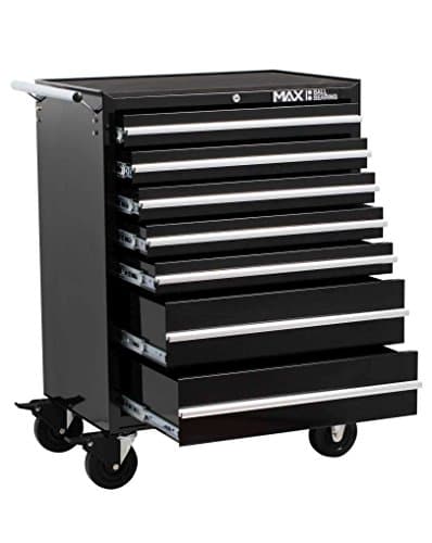 Image of Hilka PMT111 Professional 7 Drawer Rollaway Cabinet, h955, w685, d465cm, Black