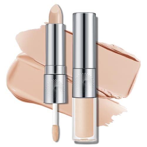 Image of AOAZXBB Colour Corrector,Under Eye Concealer for Dark Circles,Long Lasting Full Coverage Concealer for Blemishes and Fine Lines,Under Eye Brightener-01 Natural